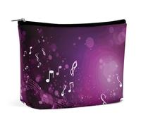 VFMKT Trousse de maquillage pour femme pour sac à main étanche, pochette de maquillage musicale mélodieuse avec fermeture éclair, trousse de toilette de voyage pour femmes, style, taille unique, Style