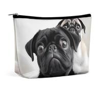 VFMKT Trousse de maquillage pour femme pour sac à main - Trousse de maquillage étanche avec fermeture éclair - Style carlin noir - Taille unique, Style :, Taille unique