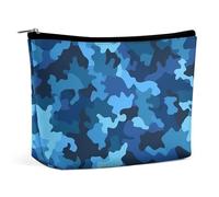 VFMKT Trousse de maquillage pour femme pour sac à main - Trousse de maquillage étanche bleue avec fermeture éclair - Trousse de toilette de voyage pour femme - Style unique, Style :, Taille unique