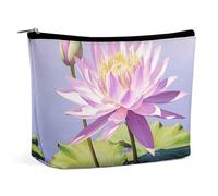 VFMKT Trousse de maquillage pour femme pour sac à main - Trousse de maquillage étanche - Nénuphar violet avec fermeture éclair - Trousse de toilette de voyage pour femme - Style unique, Style :,