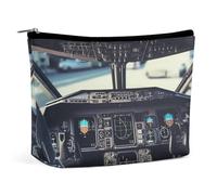VFMKT Trousse de maquillage pour femme pour sac à main, trousse de maquillage étanche pour avion, cockpit, trousse de maquillage avec fermeture éclair, trousse de toilette de voyage pour femmes,