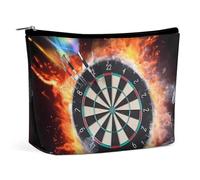 VFMKT Trousse de maquillage pour femme pour sac à main, trousse de maquillage étanche pour cible de fléchettes avec fermeture éclair, trousse de toilette de voyage pour femmes, style, taille unique,