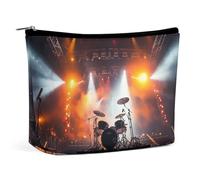 VFMKT Trousse de maquillage pour femme pour sac à main, trousse de maquillage étanche pour concert de rock, pochette de maquillage avec fermeture éclair, trousse de toilette de voyage pour femmes,