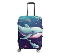 VFMKT Whale Housse de bagage de voyage élastique lavable anti-poussière anti-rayures Convient aux bagages de 48,3 à 81,3 cm, Style :, M