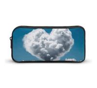 VFMKT White Clouds Are Like A Heart Trousse à crayons de grande capacité pour homme et femme, Style :, 22*12*5cm