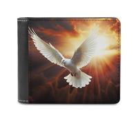 VFMNT Dove Sun Art Portefeuille en cuir grande capacité pour téléphone portable Sac à main de voyage pour homme et femme Blanc Taille unique, blanc, Taille unique, Portefeuille