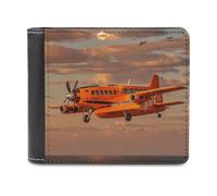 VFMNT Portefeuille d'avion orange lumière du jour grande capacité en cuir pour téléphone portable sac à main de voyage pour homme femme cadeau, blanc, taille unique, portefeuille, blanc, Taille