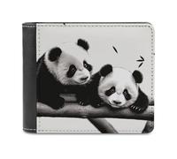 VFMNT Portefeuille Pandas en cuir de grande capacité pour téléphone portable, sac à main de voyage pour homme et femme, blanc, taille unique, portefeuille, blanc, Taille unique, Portefeuille