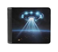 VFMNT Portefeuille vaisseau spatial grande capacité en cuir pour téléphone portable sac à main de voyage pour homme femme cadeau, blanc, taille unique, portefeuille, blanc, Taille unique, Portefeuille