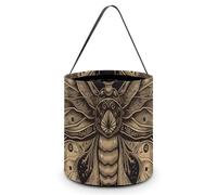 VFMNT Sacs à bonbons d'Halloween avec poignées - Sac fourre-tout d'Halloween - Seau à bonbons pour Halloween - 20 x 21 cm - Blanc - 20 x 21 cm, blanc, 7.9x8.3 Inches