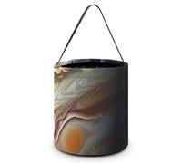 VFMNT Sacs à bonbons d'Halloween Jupiter Paysage Sac à bonbons avec poignées Sac fourre-tout d'Halloween Sac à friandises d'Halloween Seau à bonbons pour fête d'Halloween 20 x 21 cm, blanc, 20 x 21