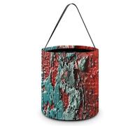 VFMNT Sacs à friandises d'Halloween - Texture détaillée - Avec poignées - Sac fourre-tout d'Halloween - Seau à bonbons pour fête d'Halloween - 20 x 21 cm - Blanc - 20 x 21 cm