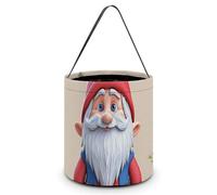 VFMNT Sacs à friandises ou à friandises d'Halloween - Joli sac à bonbons avec poignées - Sac fourre-tout d'Halloween - Seau à bonbons pour fête d'Halloween - 20 x 21 cm - Blanc - 20 x 21 cm, blanc,