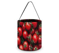 VFMNT Sacs à friandises ou à friandises d'Halloween - Sac à bonbons avec poignées - Sac fourre-tout d'Halloween - Seau à bonbons pour Halloween - 20 x 21 cm - Blanc - 20 x 21 cm, blanc, 7.9x8.3 Inches