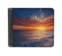 VFMNT Sea And Sunset Portefeuille en cuir de grande capacité pour téléphone portable Sac à main de voyage pour homme et femme Blanc Taille unique, blanc, Taille unique, Portefeuille