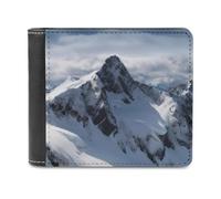VFMNT Snow Mountain Portefeuille en cuir grande capacité pour téléphone portable Sac à main de voyage pour homme et femme Blanc Taille unique, blanc, Taille unique, Portefeuille