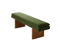 Vfs8dQ5kt Banc de Chambre Banc de Chevet Chambre à Coucher Vert, Long Banc en Bois et Tissu for Dressing(Moyen)