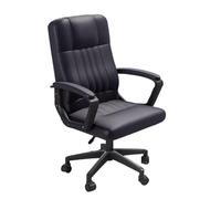 Vfs8dQ5kt Chaise de Bureau Chaise d'étude de Travail roulante pivotante à Hauteur réglable(Noir)