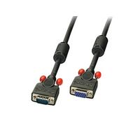 VGA Cable M/F Black 3m HD15 M/F with screws DDC-able