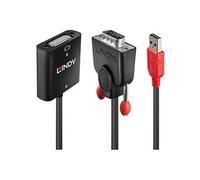 Lindy 38184 câble vidéo et adaptateur 0,2 m DVI-D VGA (D-Sub) + USB Noir, Orange