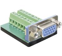 VGA embase femelle, verticale Delock 65170 Nombre de pôles: 16 argent 1 pc(s)
