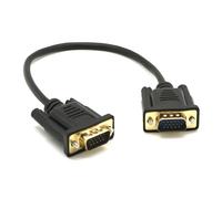 VGA HD15 mâle à mâle câble moniteur M/F rallonge adaptateur cordon 0.3 m haute performance VGA câble d'extension se connecte