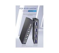 VGA KVM Switch 4 Portas Video Switcher Split Screen HD Display Enhancer Splitter Adapter para PC Monitor Projector