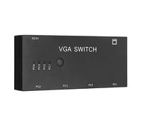 VGA Splitter 4-in-1 Video Switcher | Plug and play, prend en charge une résolution de 1920 x 1080, compatible avec plusieurs types d\'affichage, facile à