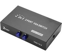 Vga Switch Box, 2 En 1 Out Vga Switcher Splitter Data Synchronisation Vga Monitor Switch Vga Splitter, 2 Port Vga Video Sharing Adapter 2 In 1 Out Manual Switcher For Computer, Lap[VIT694926]