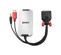 Lindy Convertisseur VGA vers DisplayPort 1.2 – 38236 – HD-15, jack stéréo 3,5 mm, mini-USB 18 cm
