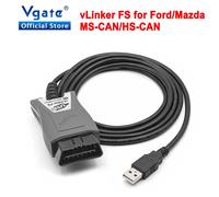 Vgate vLinker FS ELM327 Pour Ford FORScan HS/MS-CAN ORME 327 OBD 2 OBD2 Scanner Diagnostique De Voiture Outils D'interface OBDII Pour Mazda vLinker FS