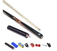 VGAZE Jeu de boules de billard pour queue de billard - Queue de billard articulée 3/4 - Longueur : 145 cm - 11,5, 10, 9,5 mm - Avec accessoires - Étui rigide au choix (couleur : A, taille : 11,5 mm)