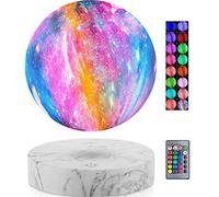 VGAzer Lampe de lune à lévitation magnétique de la galaxie, 16 couleurs Lampe de lune flottante - veilleuse pour la maison et le bureau, cadeaux uniques