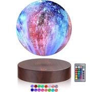 VGAzer Lampe de lune en lévitation flottant et tournant librement dans l'air avec des lumières LED à changement progressif entre 7 couleurs, lumière décorative pour les amis amoureux des enfants