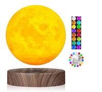 VGAzer Lampe de lune flottante ， lampe de lune flottante 3D LED magnétique cadeaux de Noël pour enfants, amants, amis, bureau, décoration de maison - 6 pouces