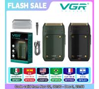 VgazV-353-Rasoir Professionnel Électrique Rasage Machine Portable Barbe Tondeuse Rechargeable Rasoir Mini Rasoir pour Hommes V-353green