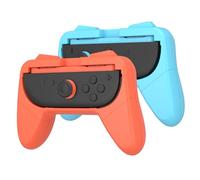 VGBUS Joy-Con Lot de 2 poignées Joy-Con pour Nintendo Switch 2 (2025), design ergonomique, accessoires pour Switch 2 (lot de 2, orange et bleu)