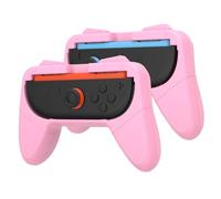 VGBUS Lot de 2 poignées Joy-Con pour Nintendo Switch 2 (2025), design ergonomique, kit d'accessoires pour Switch 2 (lot de 2, rose)