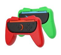 VGBUS Lot de 2 poignées Joy-Con pour Nintendo Switch 2 (2025), design ergonomique, kit d'accessoires pour Switch 2 (lot de 2, rouge et vert)