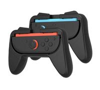 VGBUS Lot de 2 poignées Joy-Con pour Nintendo Switch 2 (2025), design ergonomique, kit d'accessoires pour Switch 2 (lot de 2, noir)