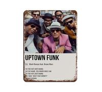 VGDFH Bruno Mars Couverture d'album Jukebox Unorthodox (1) Affiche rétro en métal Chic Art Rétro Peinture en fer Bar Personnes Cave Café Famille Garage Poster Décoration murale 30 x 40 cm