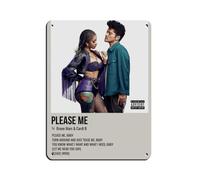 VGDFH Bruno Mars Couverture d'album Jukebox Unorthodox (4) en métal vintage pour pub, club, café, bar, décoration murale rétro 30 x 40 cm