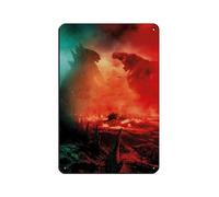 VGDFH Godzilla Vs King Kong Movie (1) Plaque en métal vintage pour pub, club, café, bar, maison, décoration murale rétro 20 x 30 cm