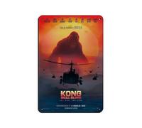 VGDFH Godzilla Vs King Kong Movie (20) Plaque en métal vintage pour pub, club, café, bar, maison, décoration murale rétro 20 x 30 cm