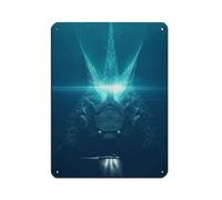 VGDFH Godzilla Vs King Kong Movie (34) Plaque en métal vintage pour pub, club, café, bar, maison, décoration murale rétro 30 x 40 cm