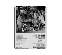 VGDFH Lana Del Rey Chemtrails Over The Country Club - Affiche rétro en métal - Peinture en fer - Décoration murale - 30 x 40 cm