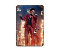 VGDFH Panneau en métal vintage avec inscription « Singer Bruno Mars » - Décoration murale - 20 x 30 cm