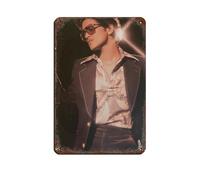 VGDFH Panneau en métal vintage avec inscription « Singer Bruno Mars » - Décoration murale - 20 x 30 cm