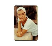 VGDFH Plaque en métal vintage avec acteur Romy Schneider pour pub, club, café, bar, maison, décoration murale, affiche rétro, 20 x 30 cm