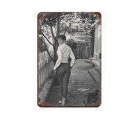 VGDFH Poster rétro en métal avec acteur Romy Schneider (12) - Décoration murale - 20 x 30 cm